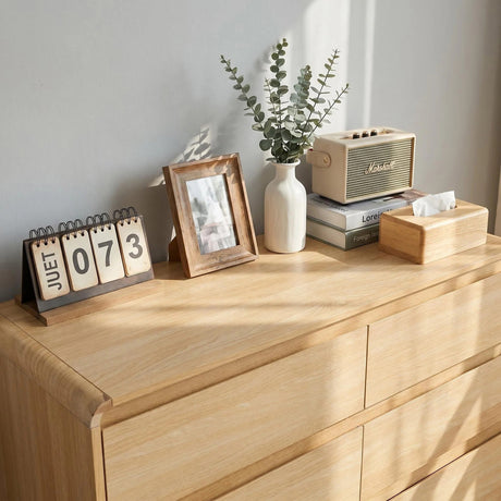Modern European furniture - Modern 6-Drawer Wood Dresser - www.oroa.com