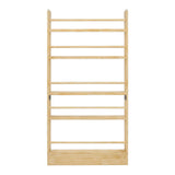 5 Tier Solid Wood Bookshelf | OROA Kids
