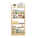 5 Tier Solid Wood Bookshelf | OROA Kids