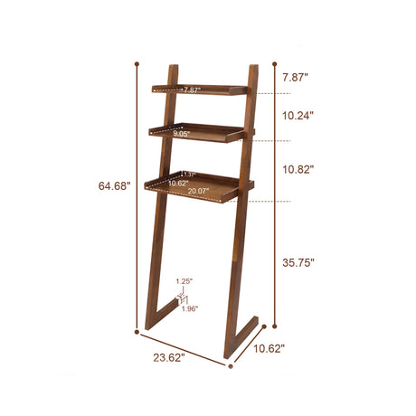 Freestanding Wood Bathroom Shelf | OROA
