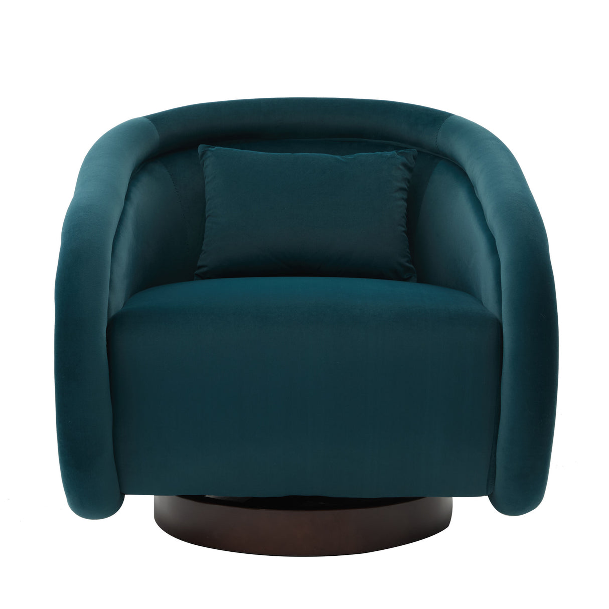 Teal Velvet Swivel Accent Chair | OROA