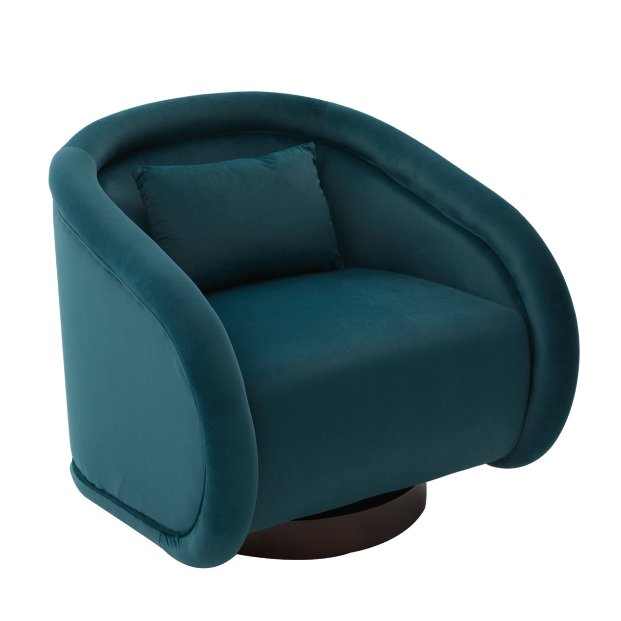Teal Velvet Swivel Accent Chair | OROA