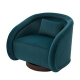 Teal Velvet Swivel Accent Chair | OROA