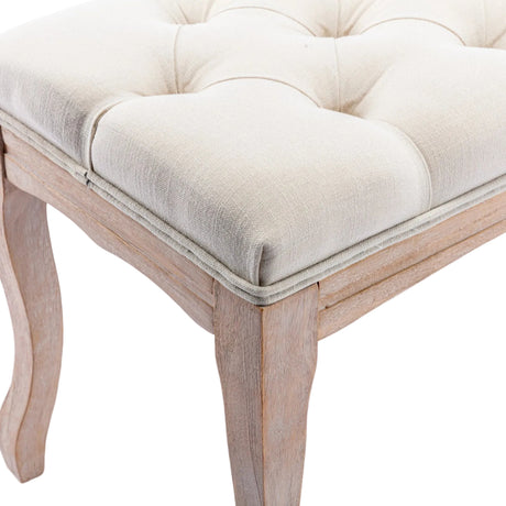Modern European furniture - French Vintage Tufted Bench - www.oroa.com