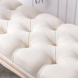 Modern European furniture - French Vintage Tufted Bench - www.oroa.com