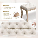 Modern European furniture - French Vintage Tufted Bench - www.oroa.com