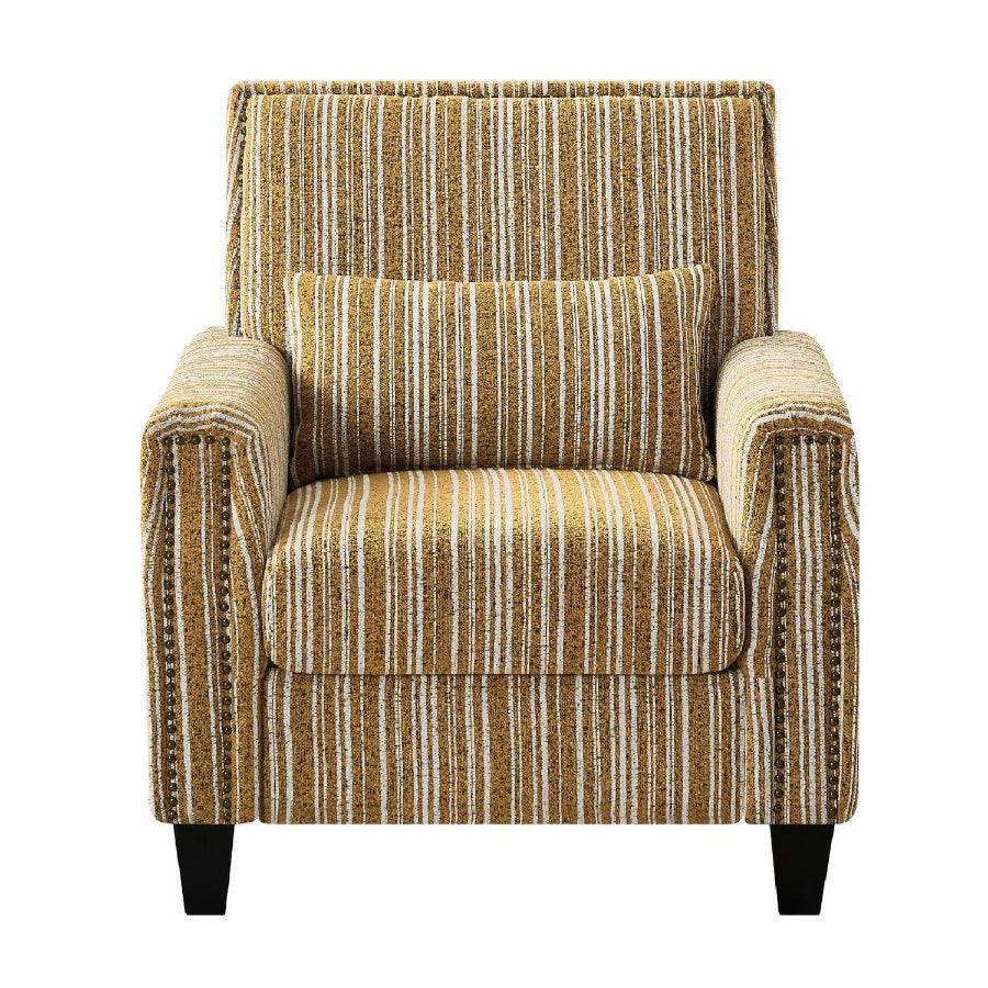 Striped Nailhead Trim Accent Chair | OROA