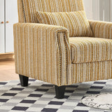 Striped Nailhead Trim Accent Chair | OROA