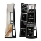 360°Swivel Jewelry Cabinet with Full Length Mirror | OROA