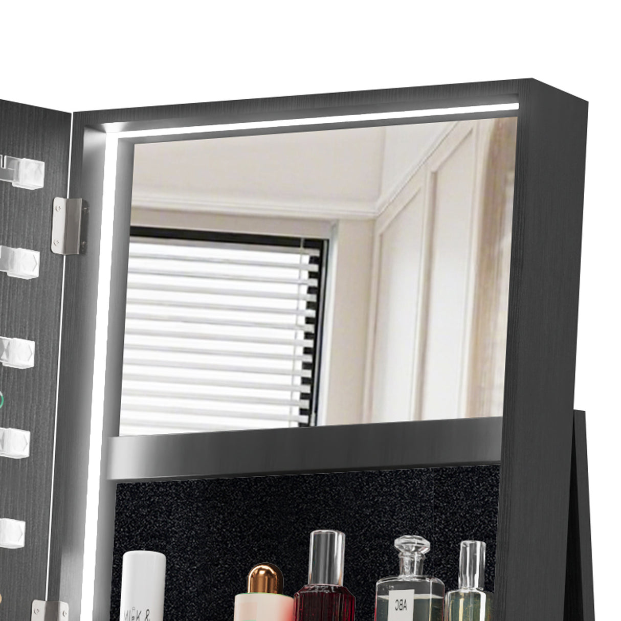 360°Swivel Jewelry Cabinet with Full Length Mirror | OROA