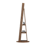 Modern European furniture - Walnut Rotating Jewelry Armoire with Full-Length Mirror - www.oroa.com
