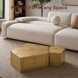 Gold Geometric Coffee Tables (2) | OROA