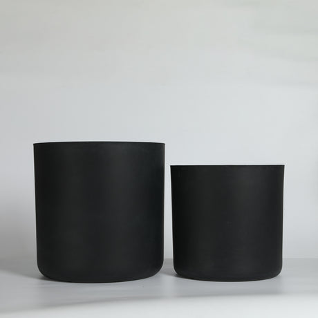 Outdoor Indoor Round Concrete Planters (2) | OROA