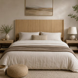 Modern Farmhouse Wood Queen Headboard | OROA
