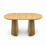 Modern Extendable Oval Wooden Dining Table | OROA