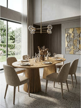 Modern Extendable Oval Wooden Dining Table | OROA
