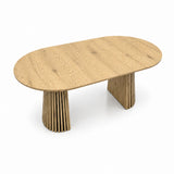 Modern Extendable Oval Wooden Dining Table | OROA