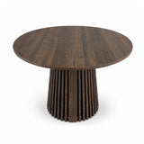 Modern Walnut Oval Extendable Dining Table | OROA