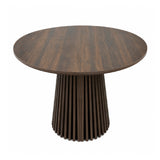 Modern Walnut Oval Extendable Dining Table | OROA