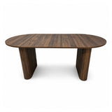 Modern Walnut Oval Dining Table | OROA