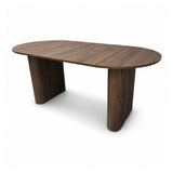 Modern Walnut Oval Dining Table | OROA