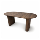 Modern Walnut Oval Dining Table | OROA