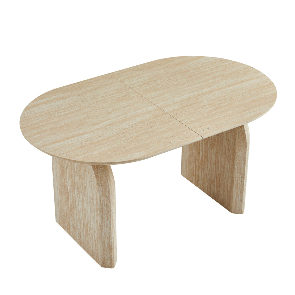 Modern Oval Extendable Wooden Dining Table | OROA
