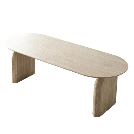 Modern European furniture - Modern Oval Extendable Wooden Dining Table - www.oroa.com