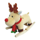 Kids Plush Moose Ride-On Rocking Horse | OROA Kids