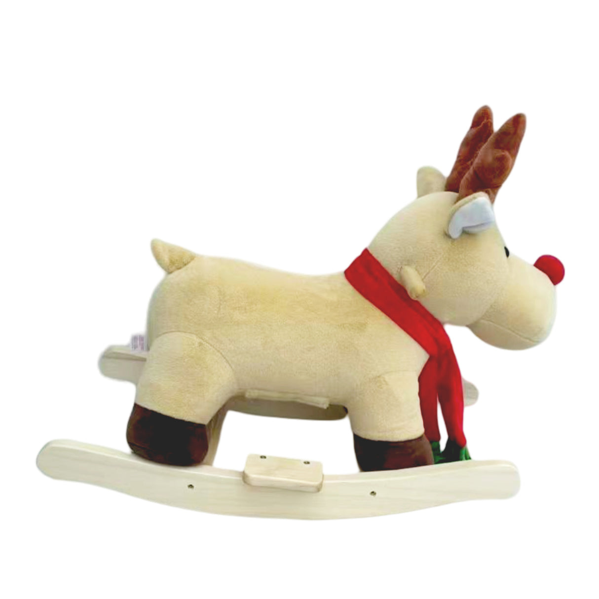 Kids Plush Moose Ride-On Rocking Horse | OROA Kids