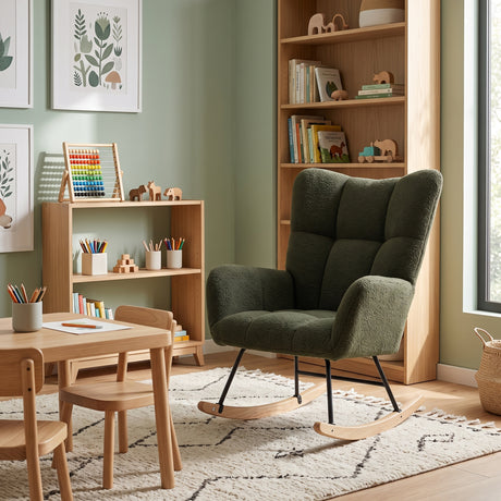 Tufted Wingback Rocking Chair | OROA Kids