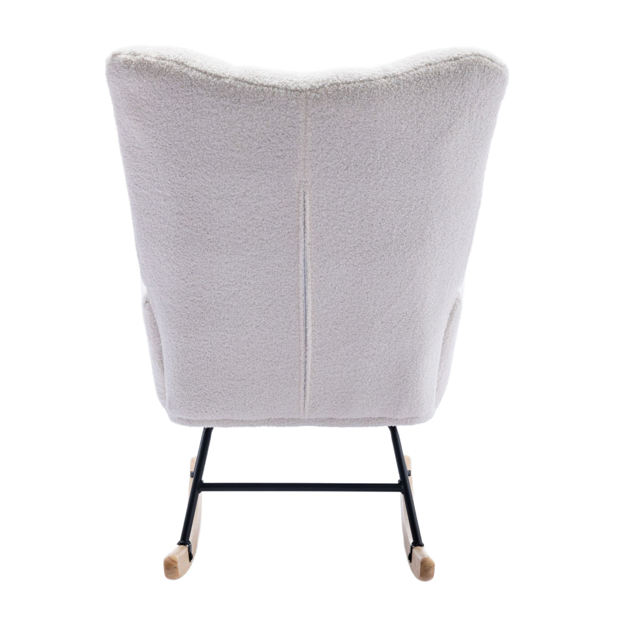 Teddy Fabric Wingback Nursery Rocking Chair | OROA Kids