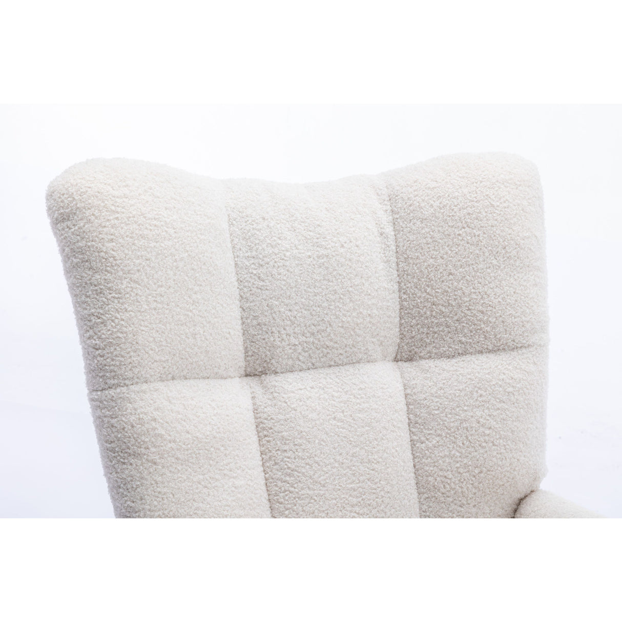 Teddy Fabric Wingback Nursery Rocking Chair | OROA Kids