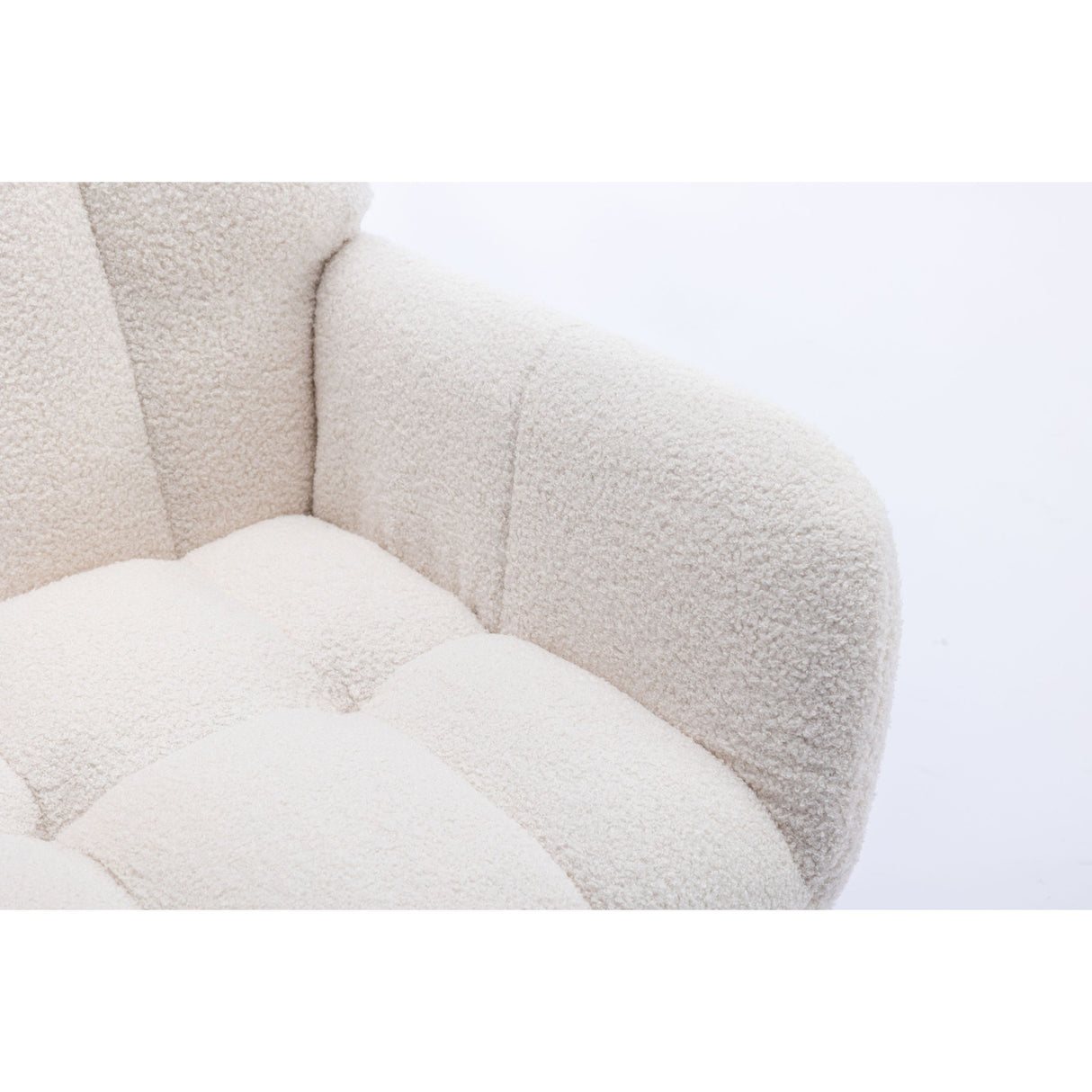 Teddy Fabric Wingback Nursery Rocking Chair | OROA Kids