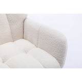 Teddy Fabric Wingback Nursery Rocking Chair | OROA Kids