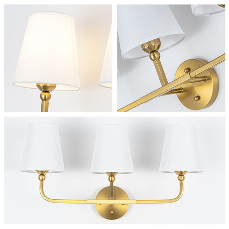 Three-Light Golden Vanity Light | OROA