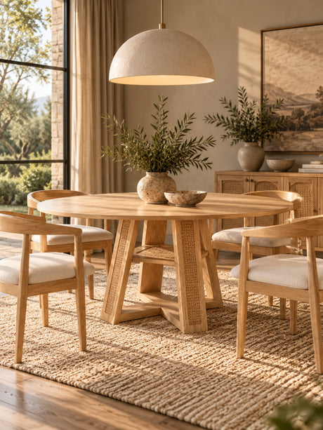 Modern European furniture - Round-to-Oval Dining Table - www.oroa.com