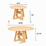 Modern European furniture - Round-to-Oval Dining Table - www.oroa.com
