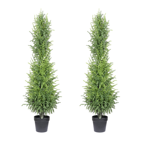 60" Artificial Real Touch Norfolk Pine Trees (2) - OROA - view 3