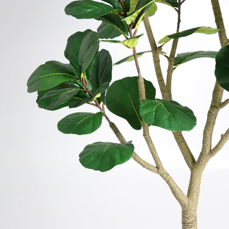 Modern European furniture - 7-Foot Artificial Fiddle Leaf Fig Tree in Black Pot - www.oroa.com