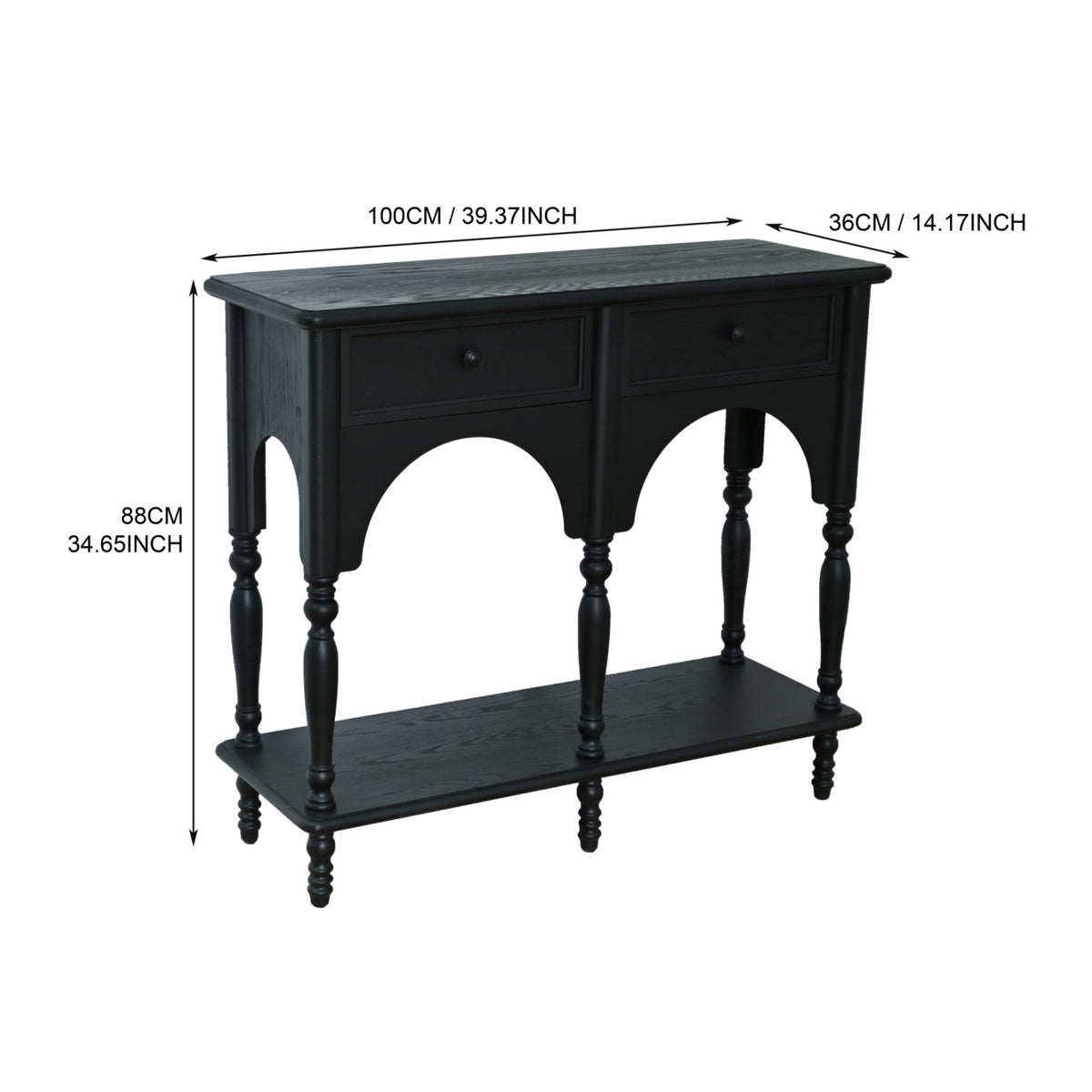 Classic Arched Design Console Table | OROA