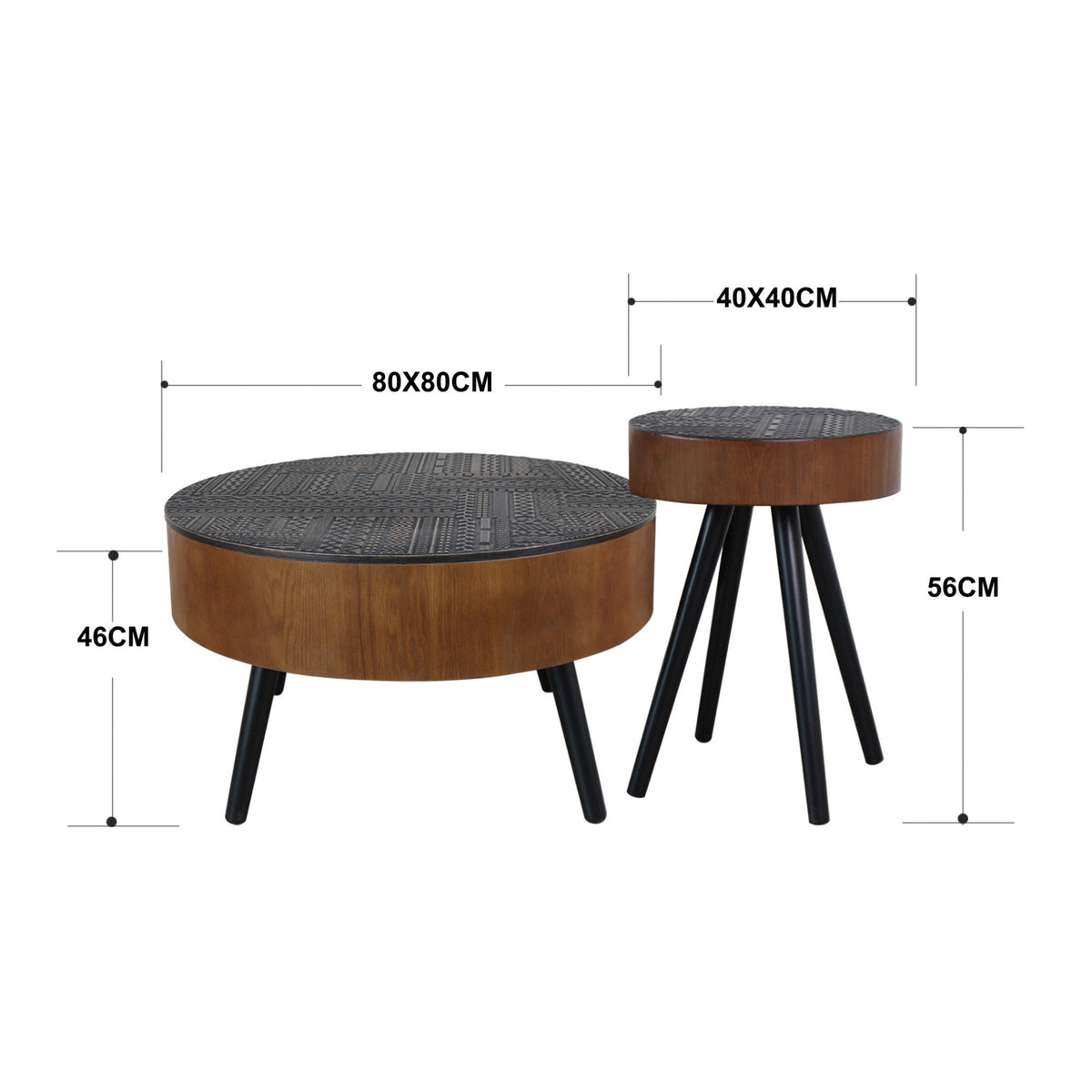 Modern Carved Coffee Table - OROA - view 8