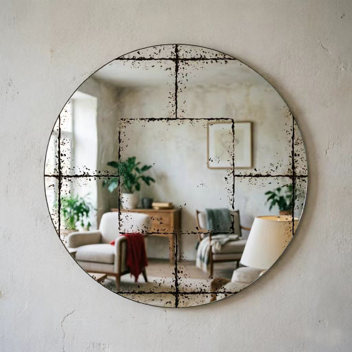 Versatile Round Wall-Mounted Mirror | OROA