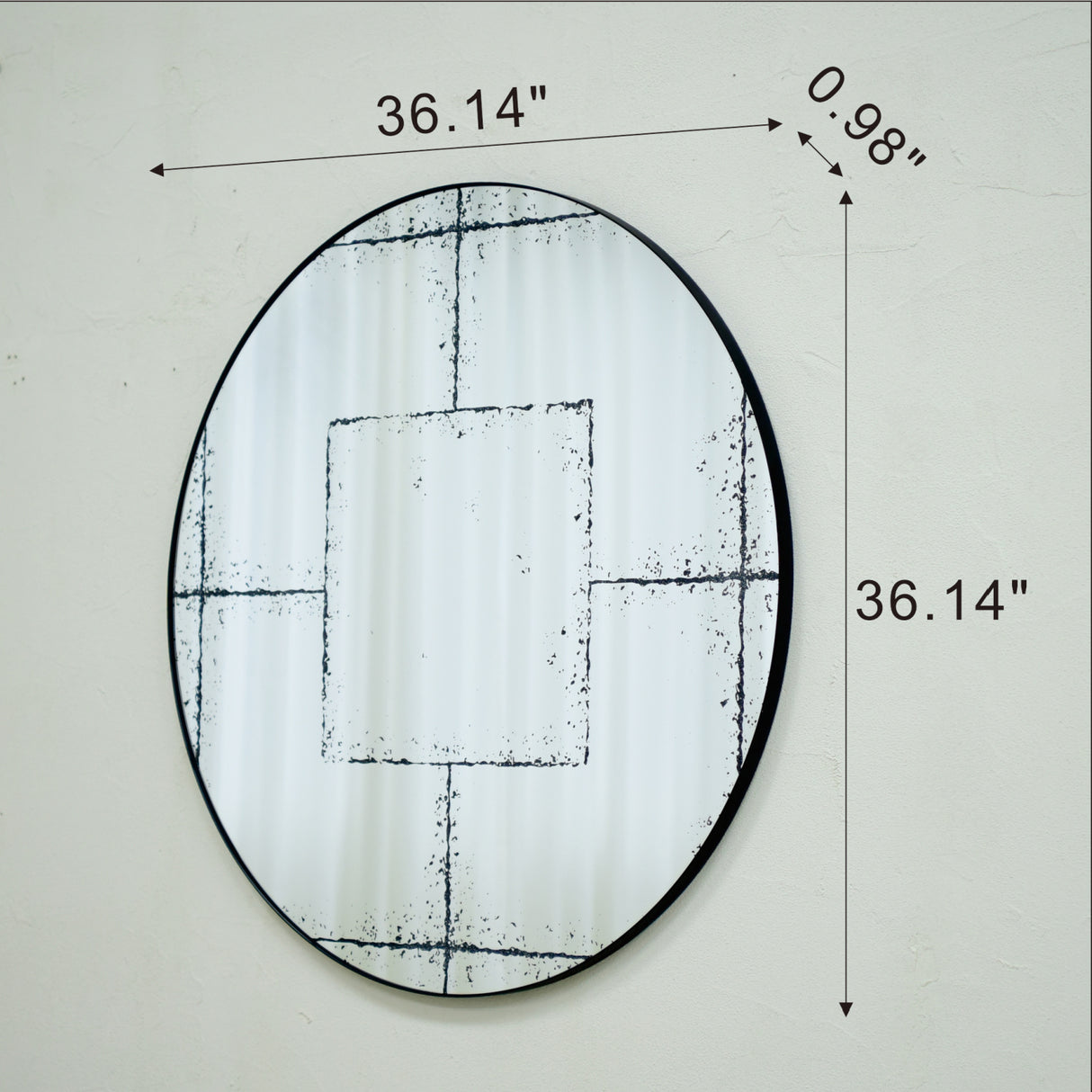 Versatile Round Wall-Mounted Mirror | OROA
