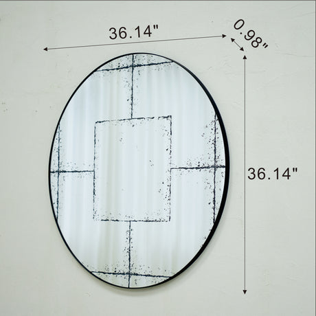 Versatile Round Wall-Mounted Mirror | OROA