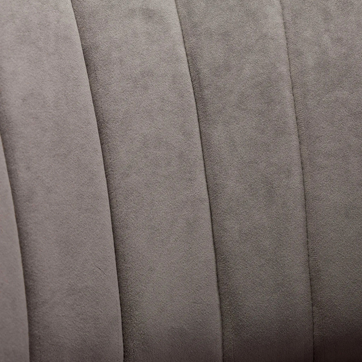 Gray Fluffy Velvet Swivel Barrel Chair | OROA