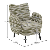 Modern Sanded Fabric Armchair | OROA