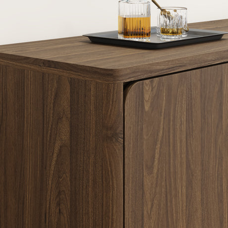 Modern European furniture - Modern Walnut TV Cabinet - www.oroa.com