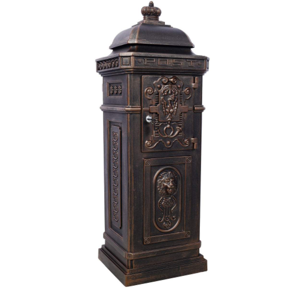 Antique Bronze Freestanding Mailbox | OROA