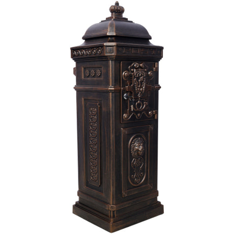 Modern European furniture - Antique Bronze Freestanding Mailbox - www.oroa.com